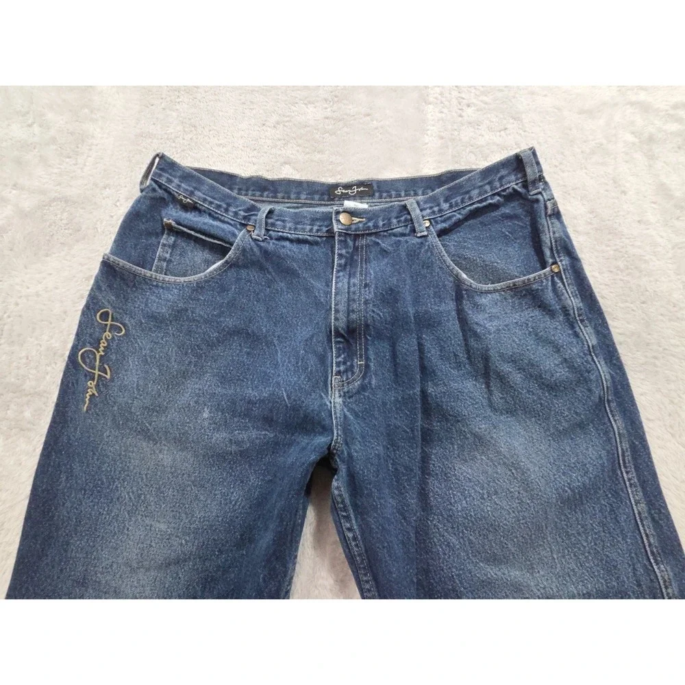 Vintage Y2K Sean John Baggy Medium Wash Jeans Mens Sz 40x32 Hip Hop